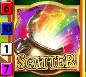 S&iacute;mbolo scatter no jogo de slot Irish Frenzy